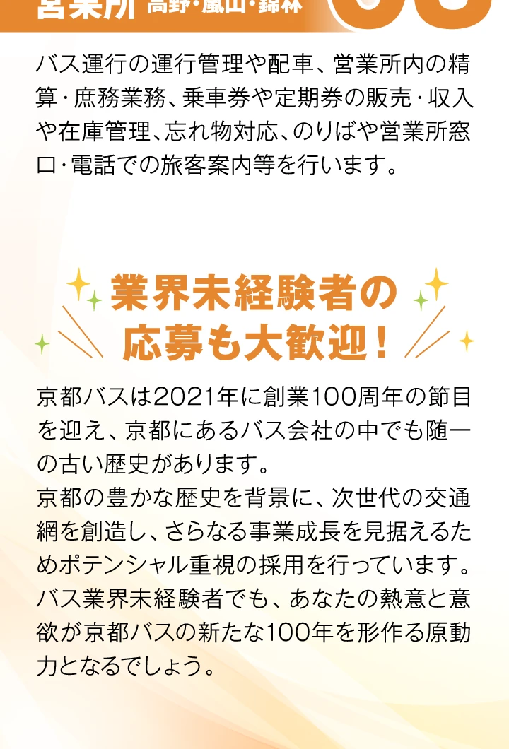 業界未経験者の応募も大歓迎！